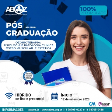 Pós Graduação Híbrida em Ozonioterapia  - 6ª Turma - 100% Reformulada 