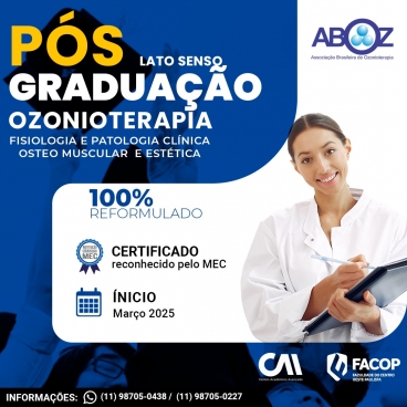 Pós Graduação Híbrida em Ozonioterapia  - 9ª Turma