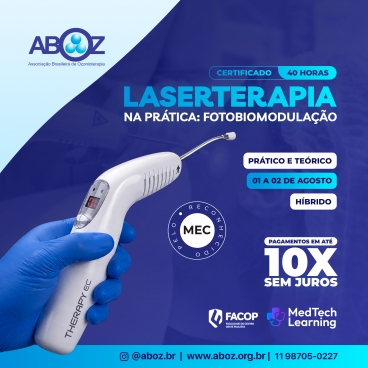 Laserterapia na Prática: Fotobiomodulação dias 01 e 02 de agosto de 2026