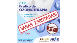 VAGAS ESGOTADAS Estudo em Grupo em Ozonioterapia Com Aulas Práticas Para Profissionais Da Saúde dia 1/4/2019