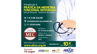Sala de Situação – Ambiente de Estudos de 1 a 5 de julho de 2019 - Introdução à prática da Medicina Funcional Integrada - Reconhecido pelo MEC