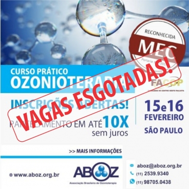 CURSO TEÓRICO-PRÁTICO dia 15 e 16 de fevereiro 2020