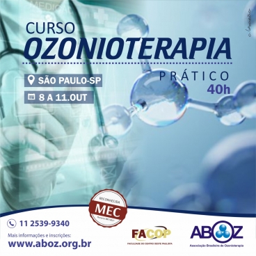 Curso Prático em Ozonioterapia 40 horas - de 08 a 11 de outubro 2020