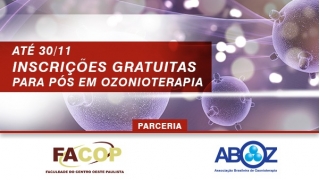 Até 30/11 inscrições gratuitas para a Pós em Ozonioterapia