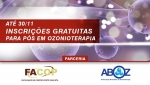 Até 30/11 inscrições gratuitas para a Pós em Ozonioterapia