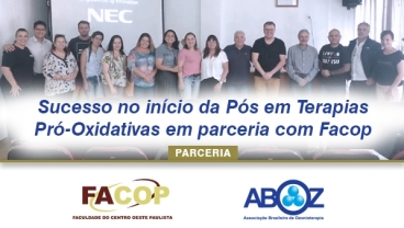 Sucesso no início da Pós em Terapias Pró-Oxidativas em parceria com Facop